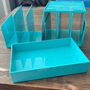 Poppin desk organizers file sorters and tray